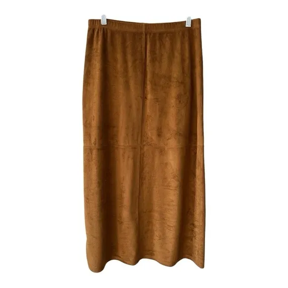 Liz Claiborne Faux Suede Blouse &amp; Skirt Set