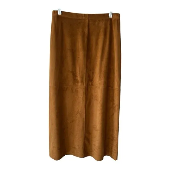 Liz Claiborne Faux Suede Blouse &amp; Skirt Set