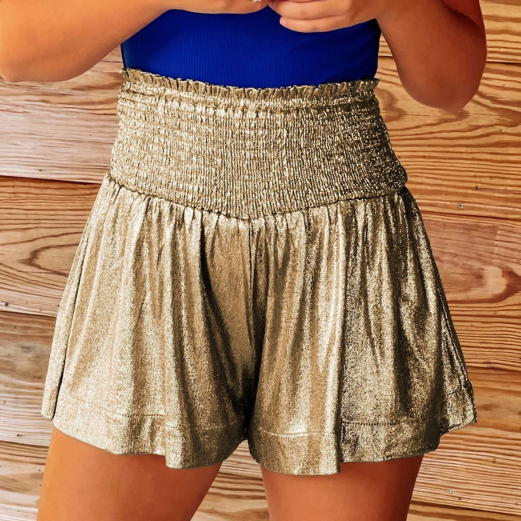 Loose-Fit Casual Shorts with Elastic Waist