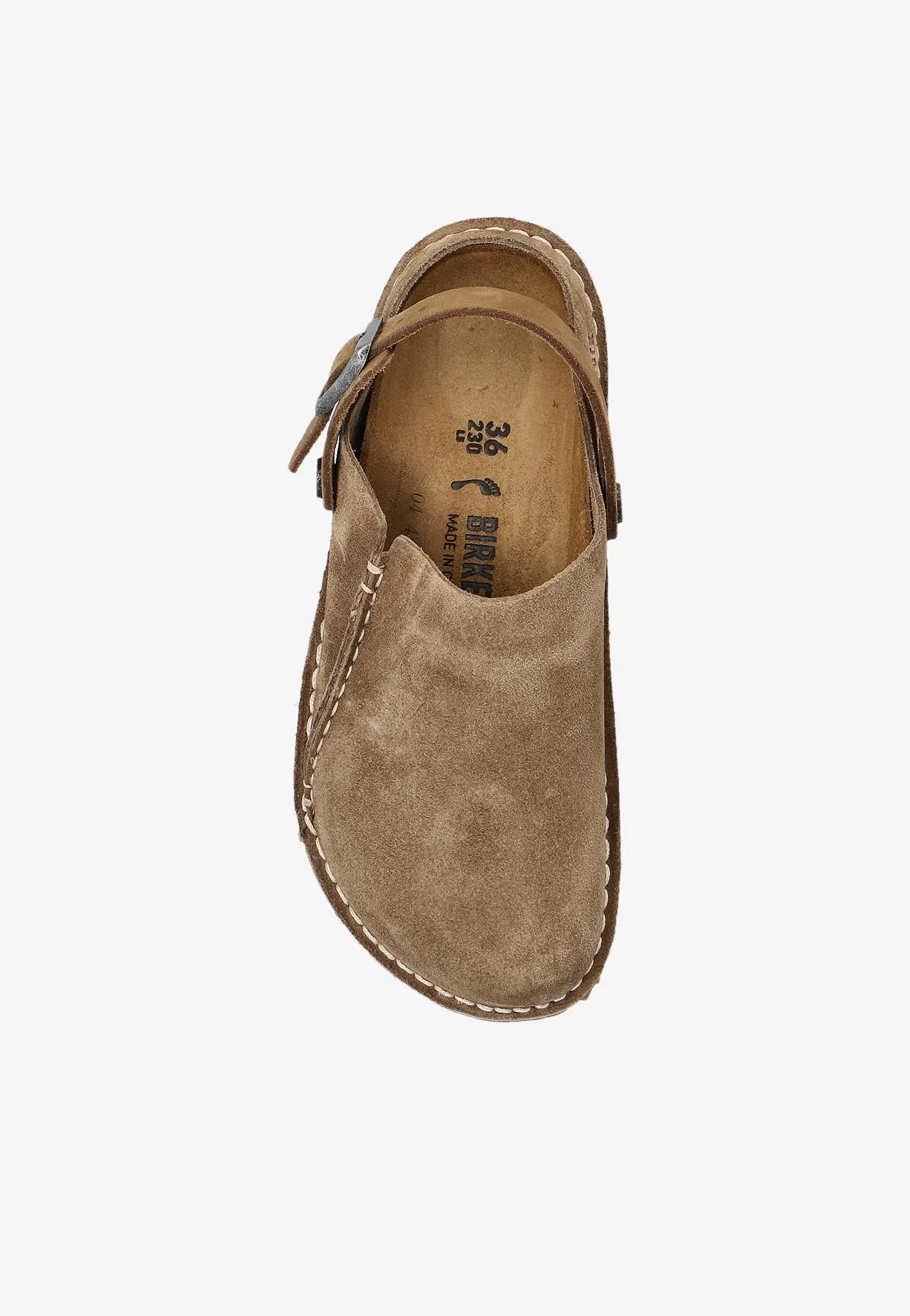 Lutry Suede Slippers with Buckled Strap
