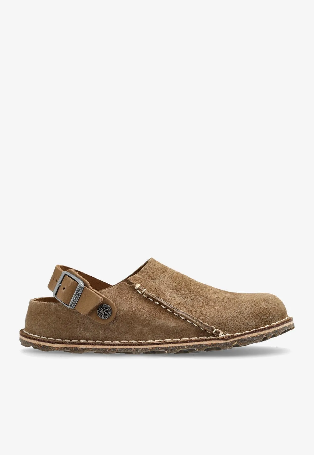 Lutry Suede Slippers with Buckled Strap