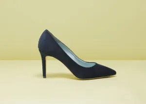 MARA NAVY BLUE VELVET PUMPS