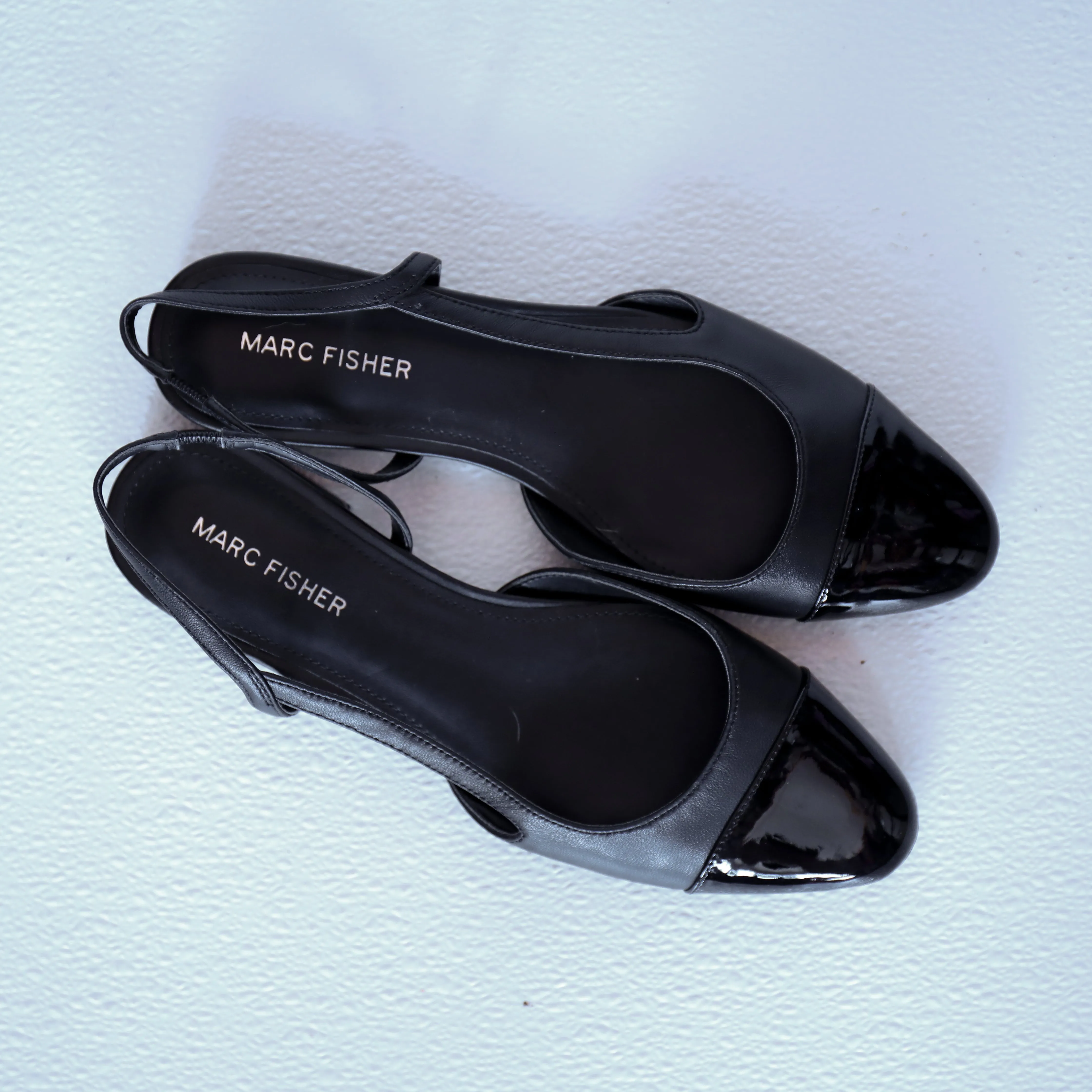 Marc Fisher Dela Sling Back Patent Leather Flats
