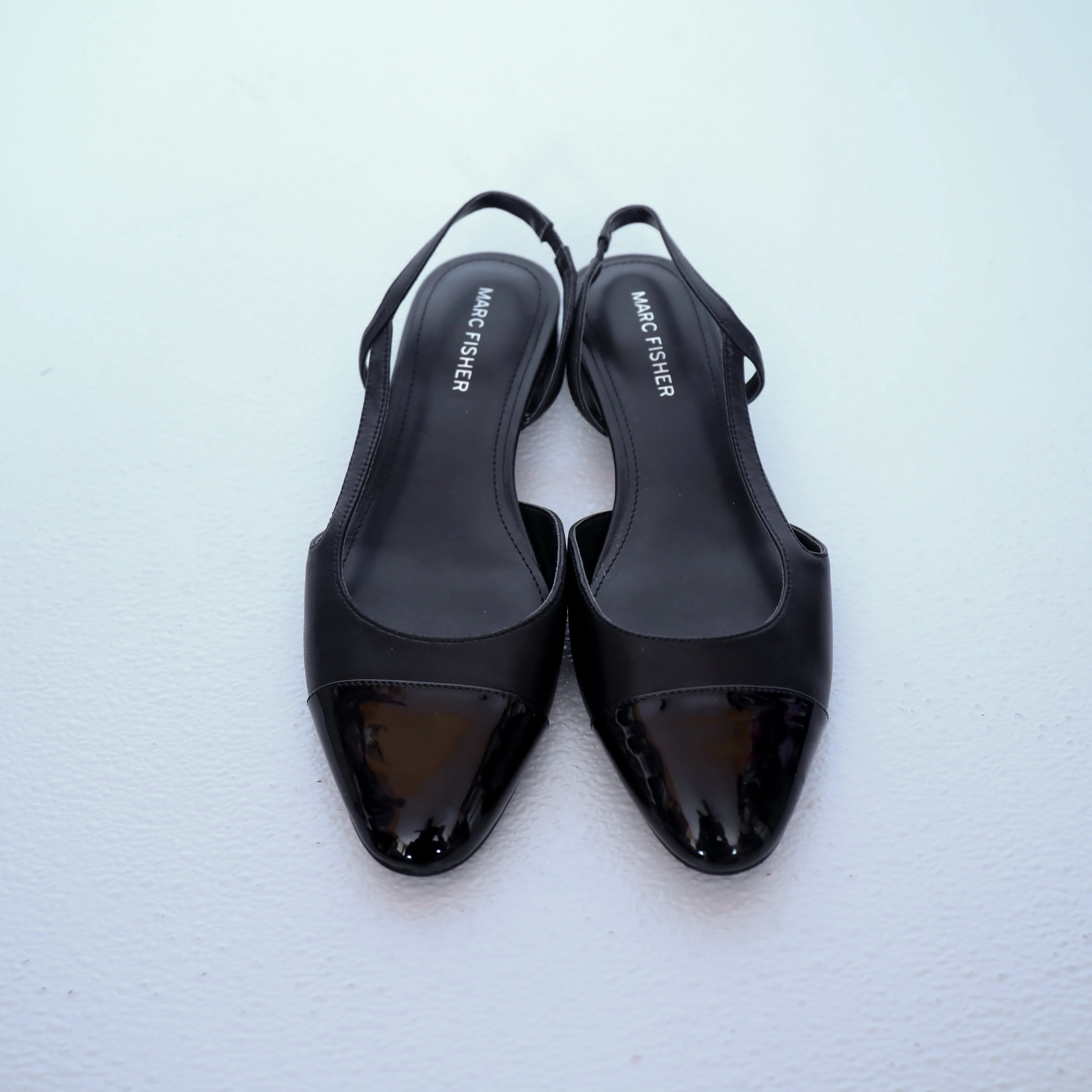 Marc Fisher Dela Sling Back Patent Leather Flats