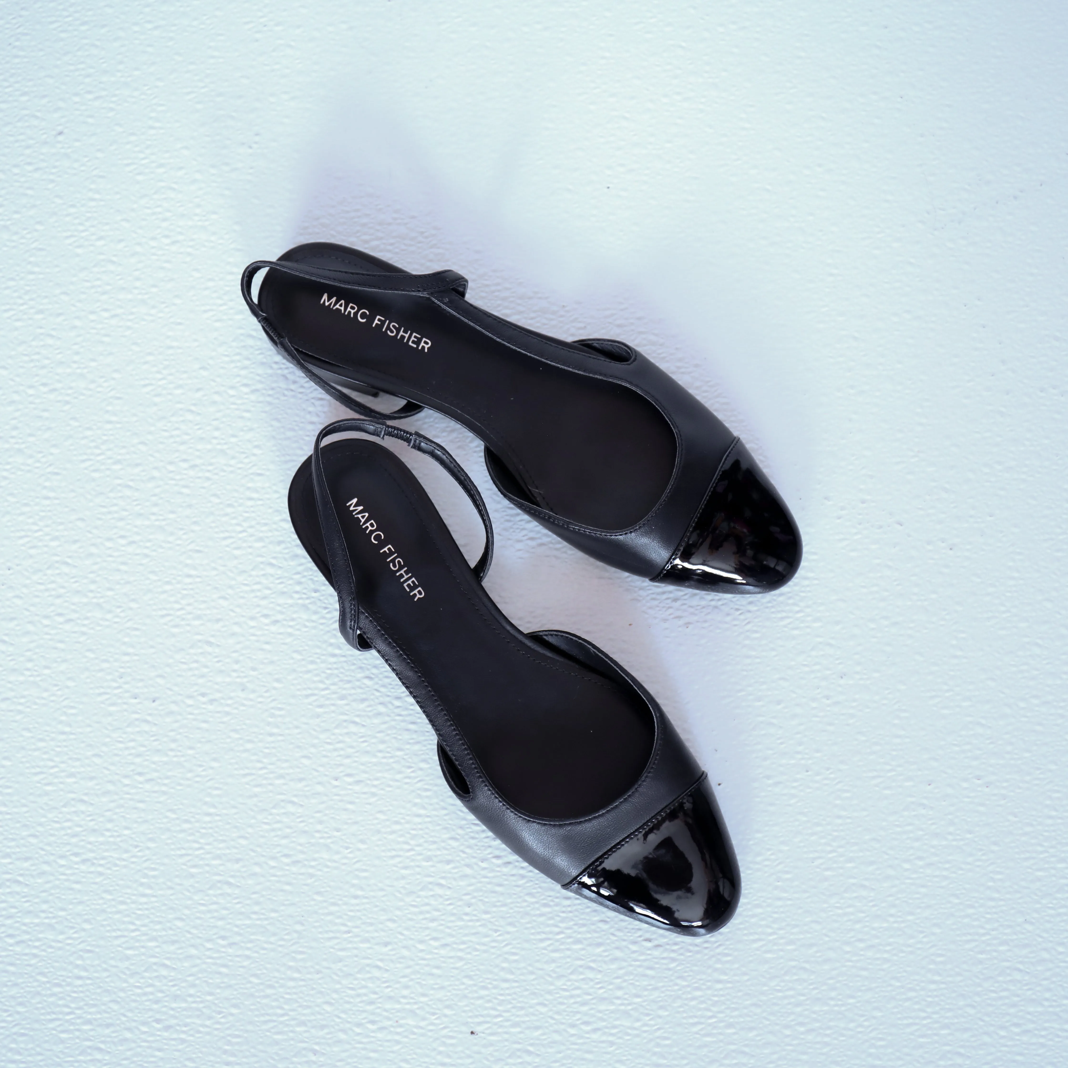 Marc Fisher Dela Sling Back Patent Leather Flats