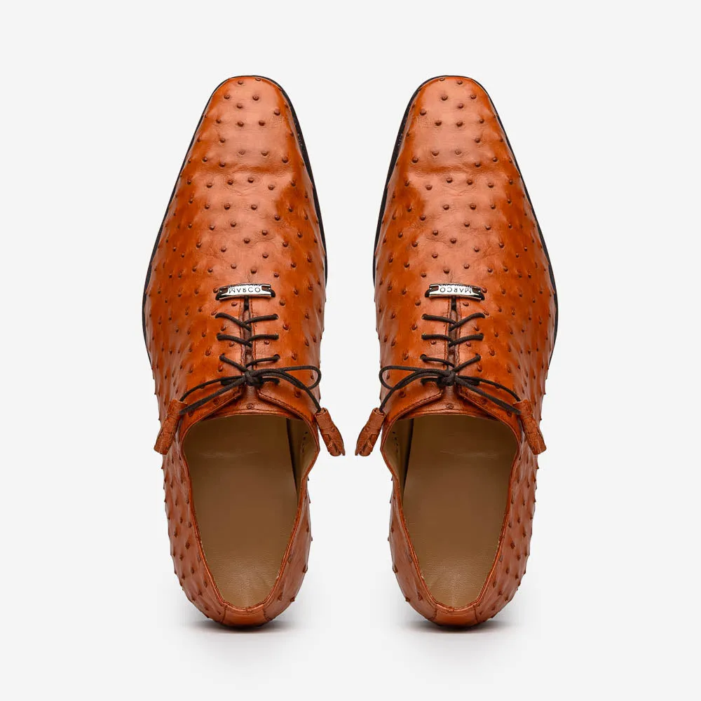 Marco Di Milano Criss Brandy Ostrich Quill Dress Shoe Oxfords