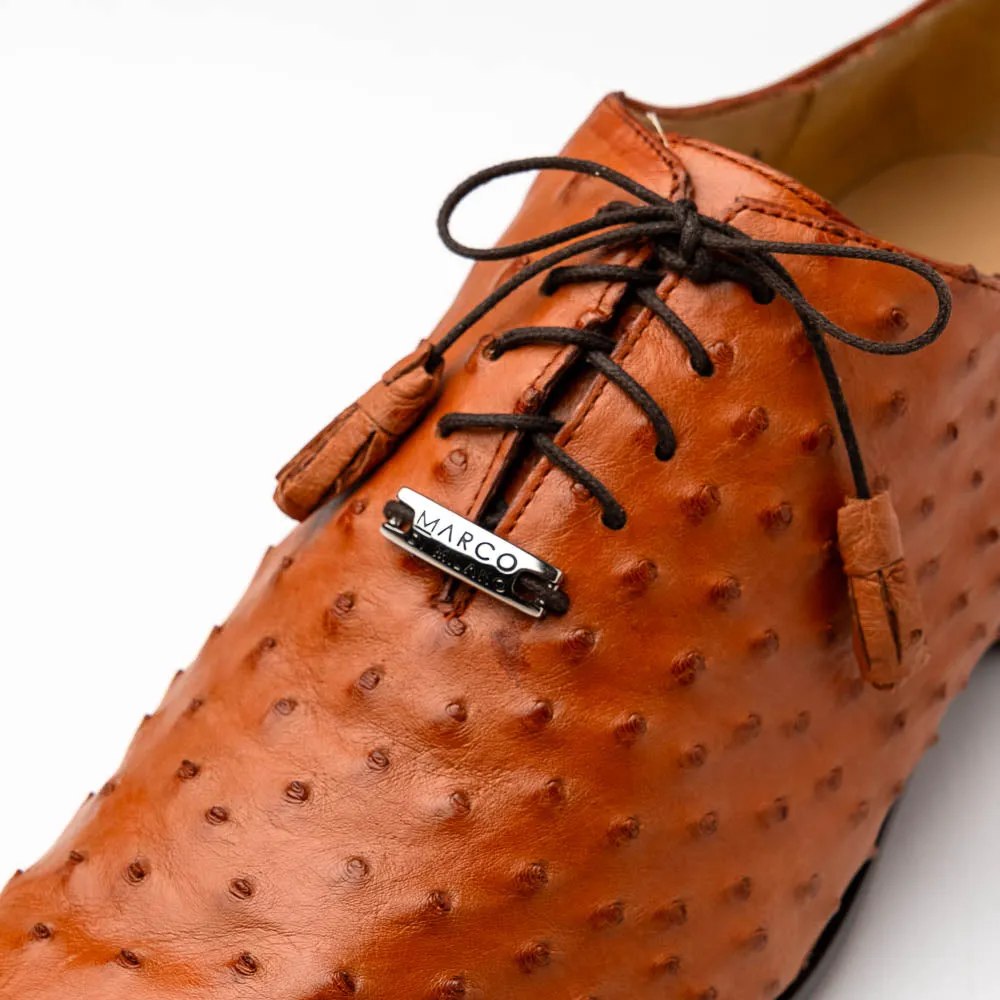 Marco Di Milano Criss Brandy Ostrich Quill Dress Shoe Oxfords