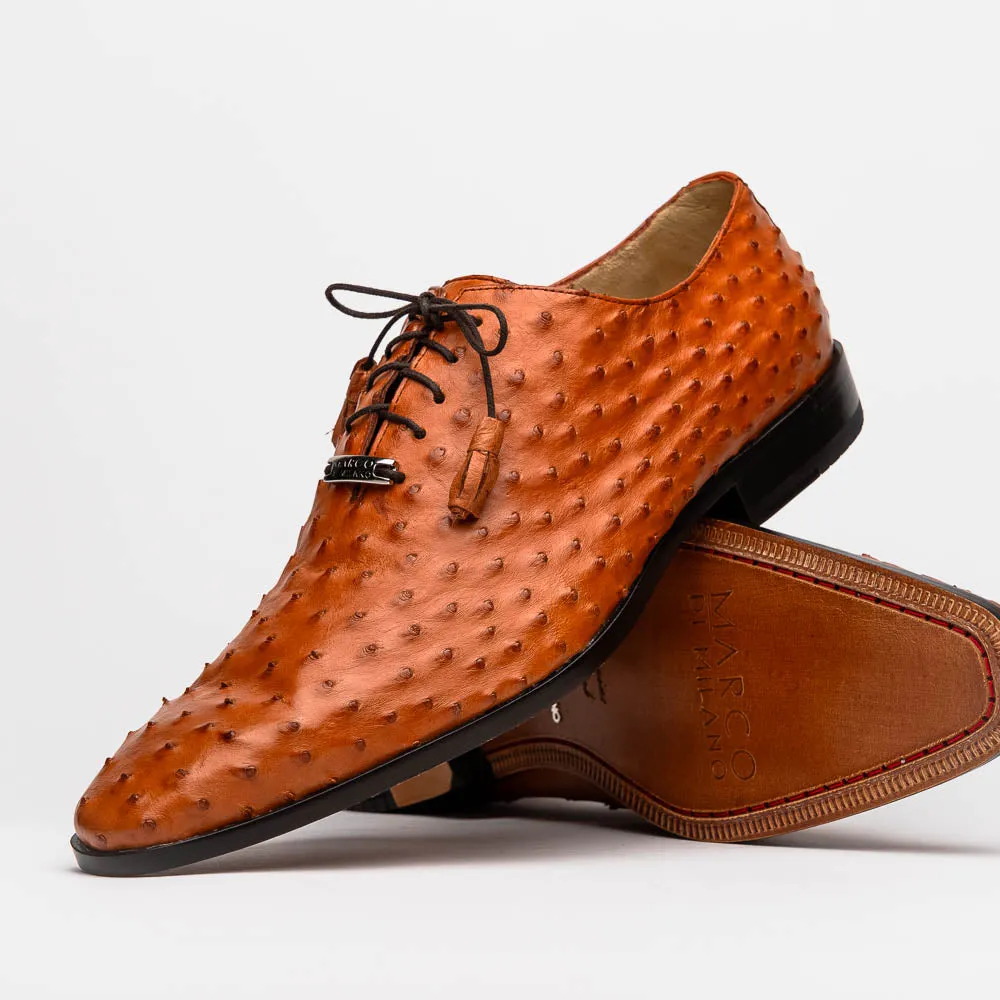 Marco Di Milano Criss Brandy Ostrich Quill Dress Shoe Oxfords