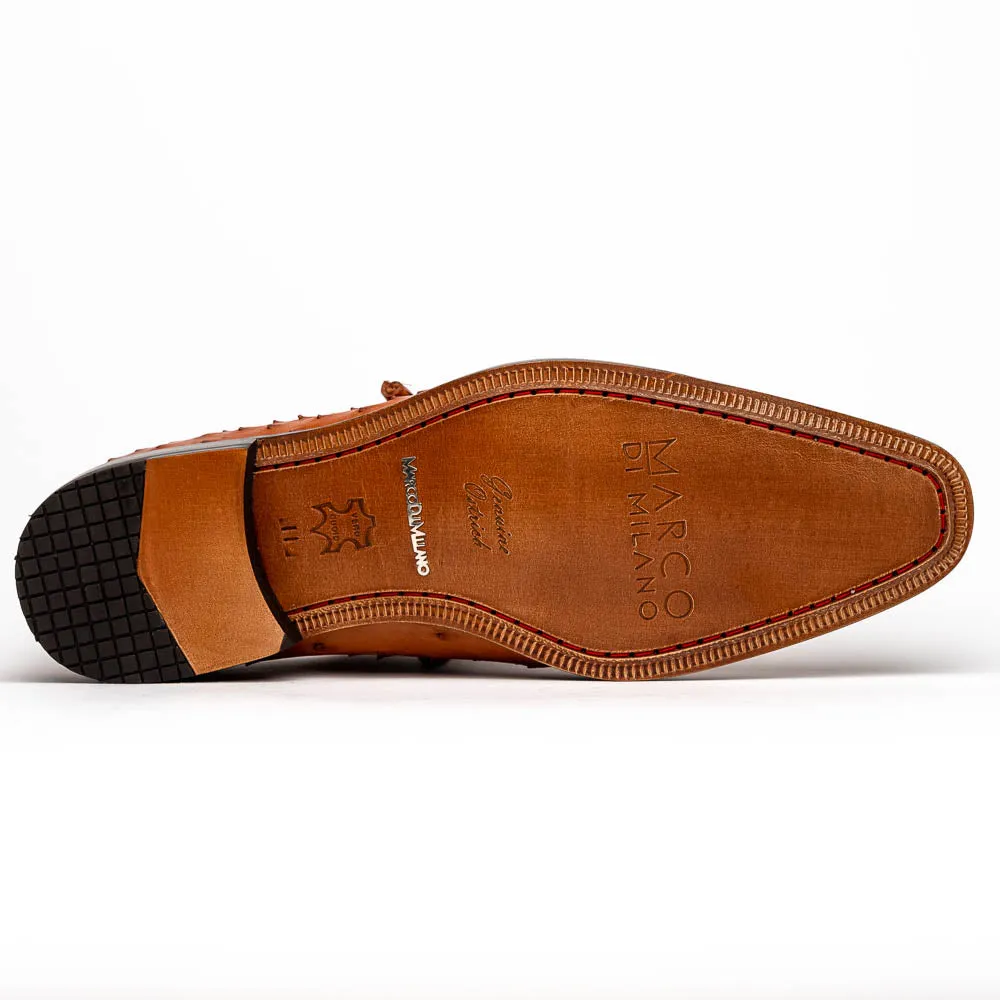 Marco Di Milano Criss Brandy Ostrich Quill Dress Shoe Oxfords