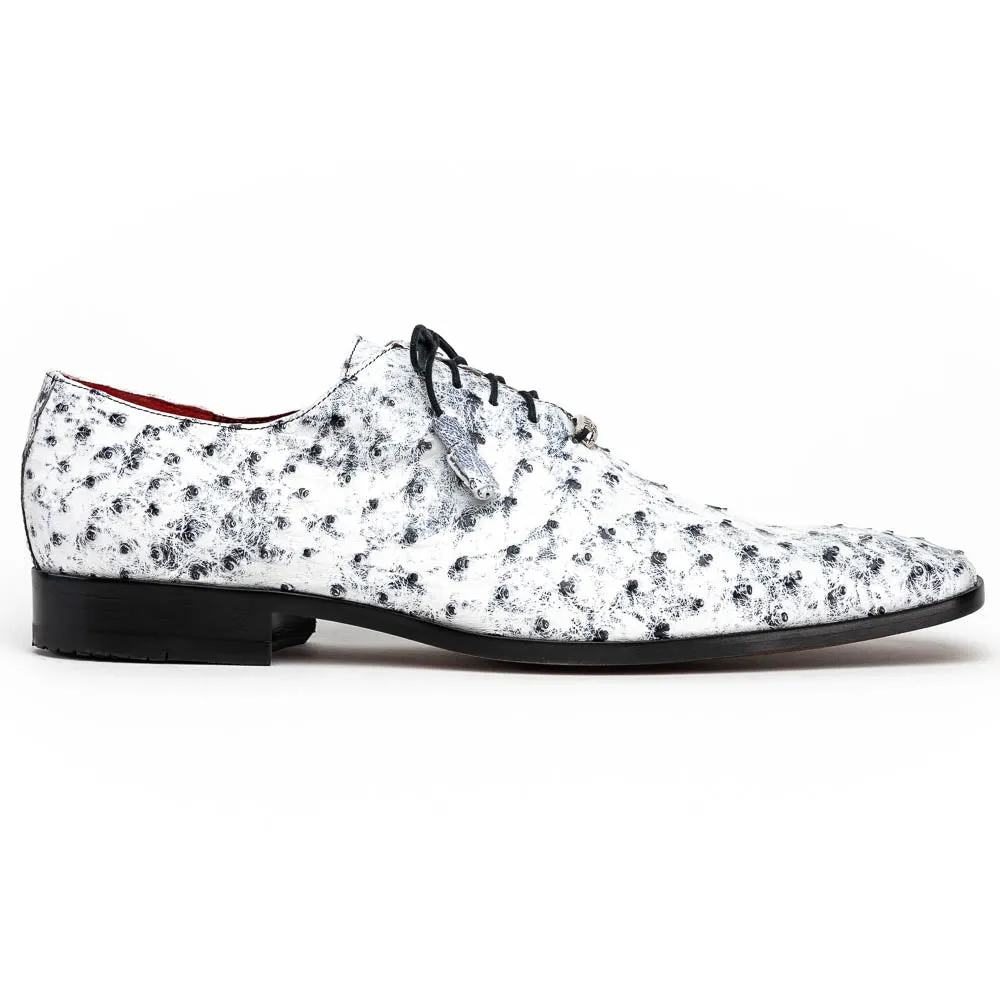 Marco Di Milano Criss Newspaper Ostrich Quill Dress Shoe Oxfords