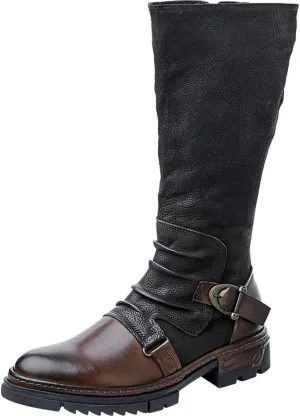 Men's Stylish Long High Walking Boots With Buckle | Perfect for All Seasons