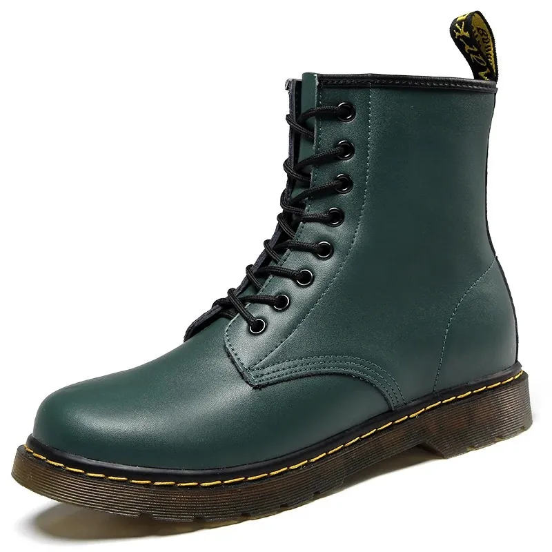 Men's Stylish Vegan Leather Winter Boots with Lace Up | Ideal for Autumn/Winter