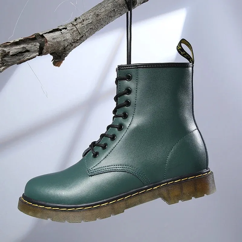 Men's Stylish Vegan Leather Winter Boots with Lace Up | Ideal for Autumn/Winter