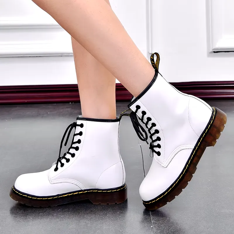 Men's Stylish Vegan Leather Winter Boots with Lace Up | Ideal for Autumn/Winter