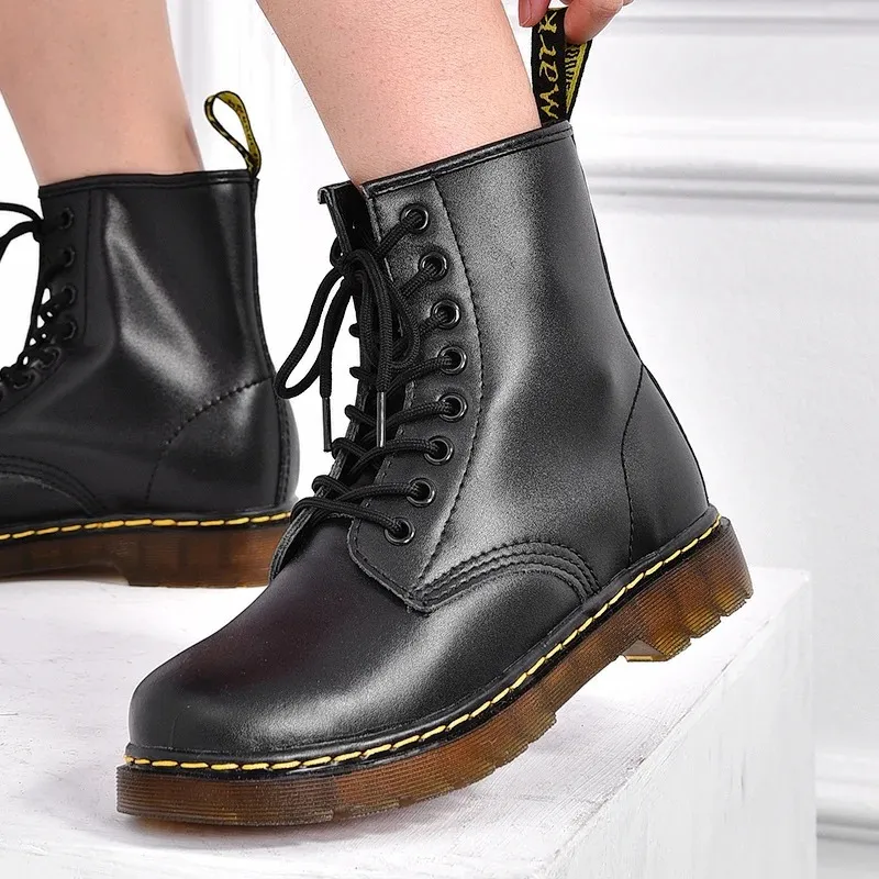 Men's Stylish Vegan Leather Winter Boots with Lace Up | Ideal for Autumn/Winter