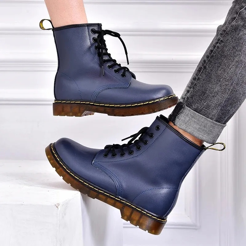 Men's Stylish Vegan Leather Winter Boots with Lace Up | Ideal for Autumn/Winter