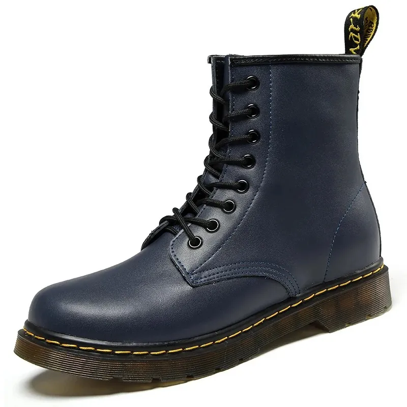 Men's Stylish Vegan Leather Winter Boots with Lace Up | Ideal for Autumn/Winter
