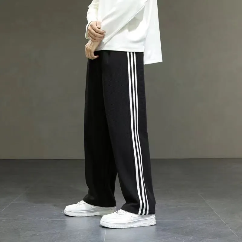 Men's Three-Stripe Casual Pants – Trendy & Sporty Style