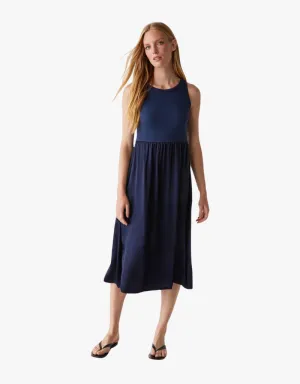 Michael Stars Bridgette Midi Dress in Nocturnal