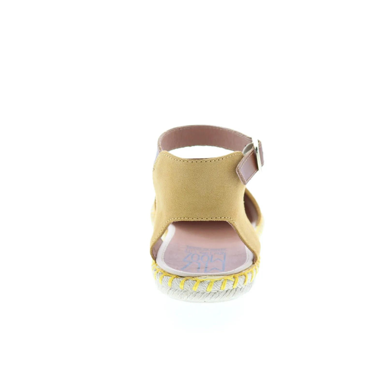 Miz Mooz Cleo Womens Brown Suede Hook & Loop Strap Sandals Shoes
