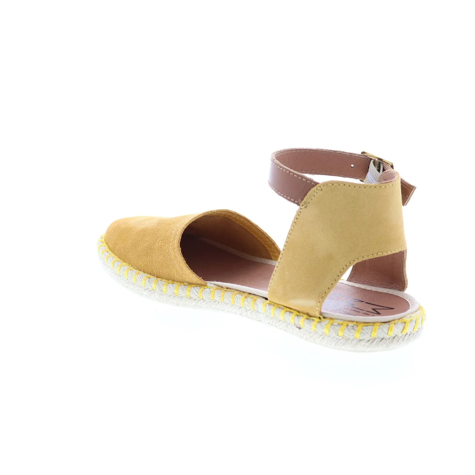 Miz Mooz Cleo Womens Brown Suede Hook & Loop Strap Sandals Shoes