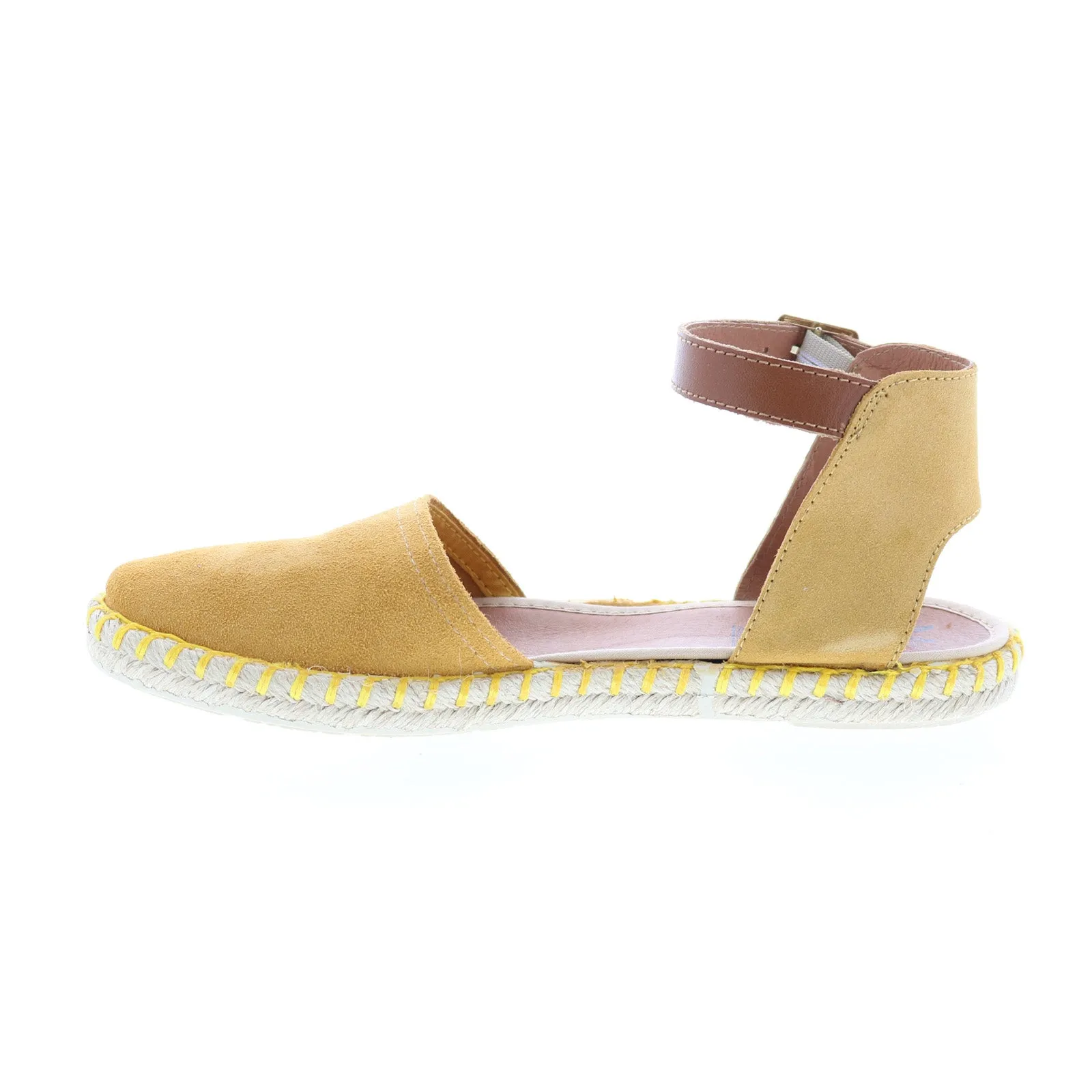 Miz Mooz Cleo Womens Brown Suede Hook & Loop Strap Sandals Shoes