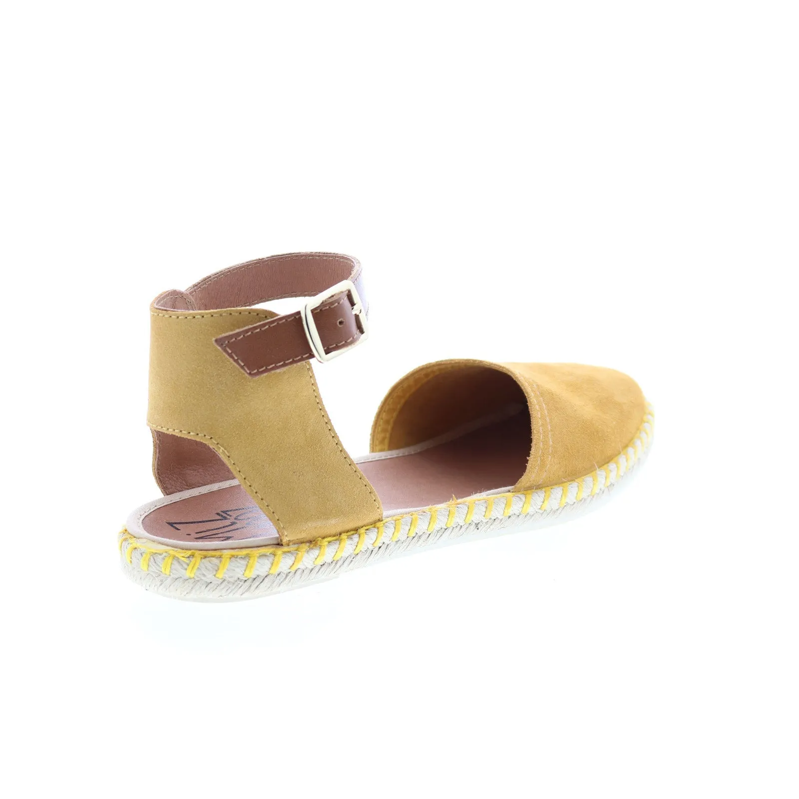 Miz Mooz Cleo Womens Brown Suede Hook & Loop Strap Sandals Shoes