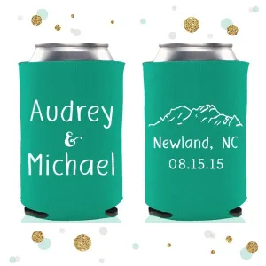 Mountain Range  - Wedding Can Cooler #75R