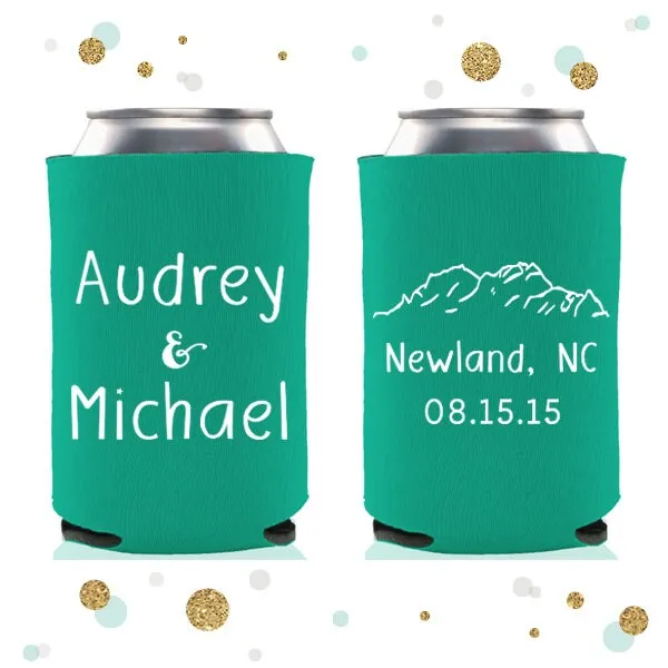 Mountain Range  - Wedding Can Cooler #75R