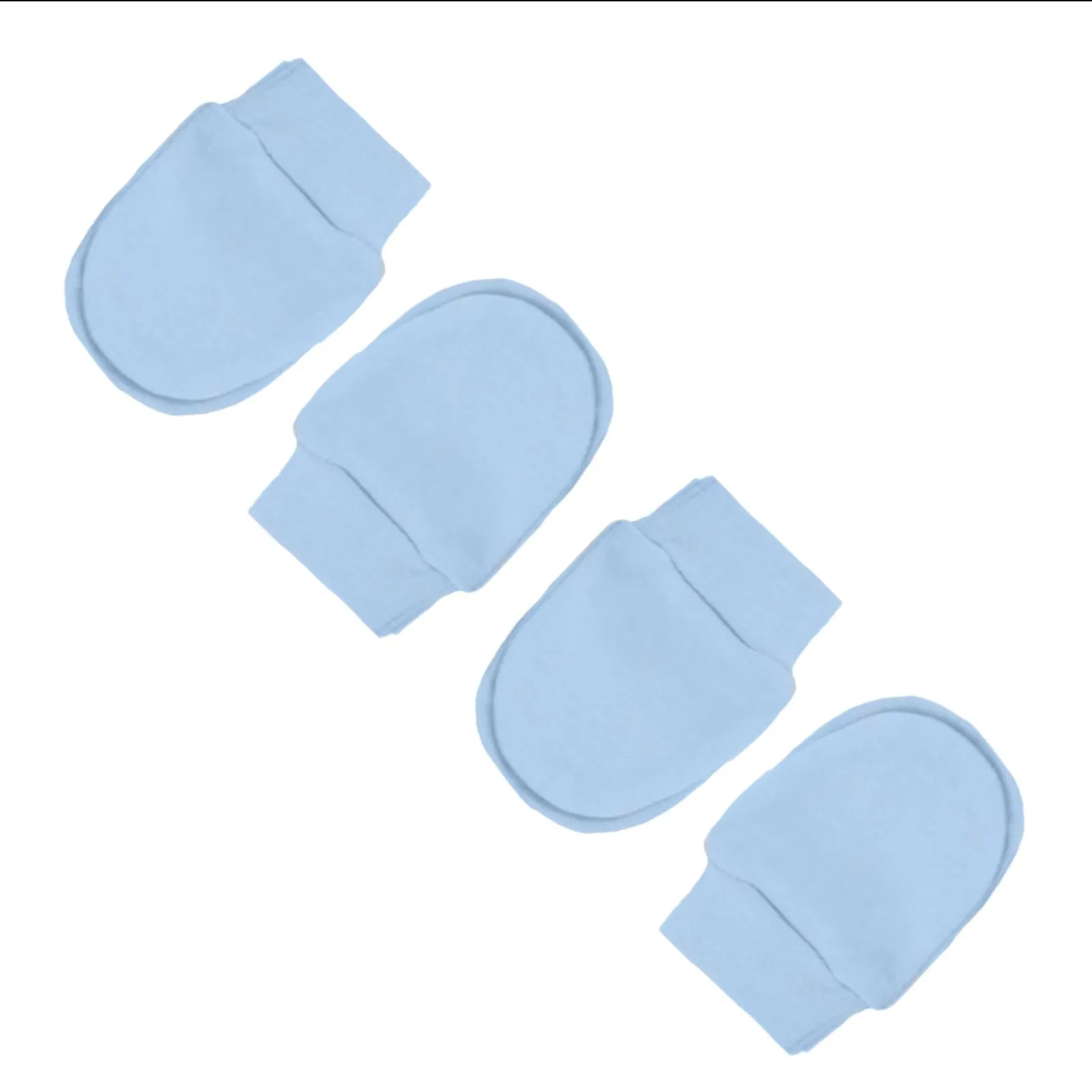 Newborn Baby Scratch Mitts - 4 Pairs