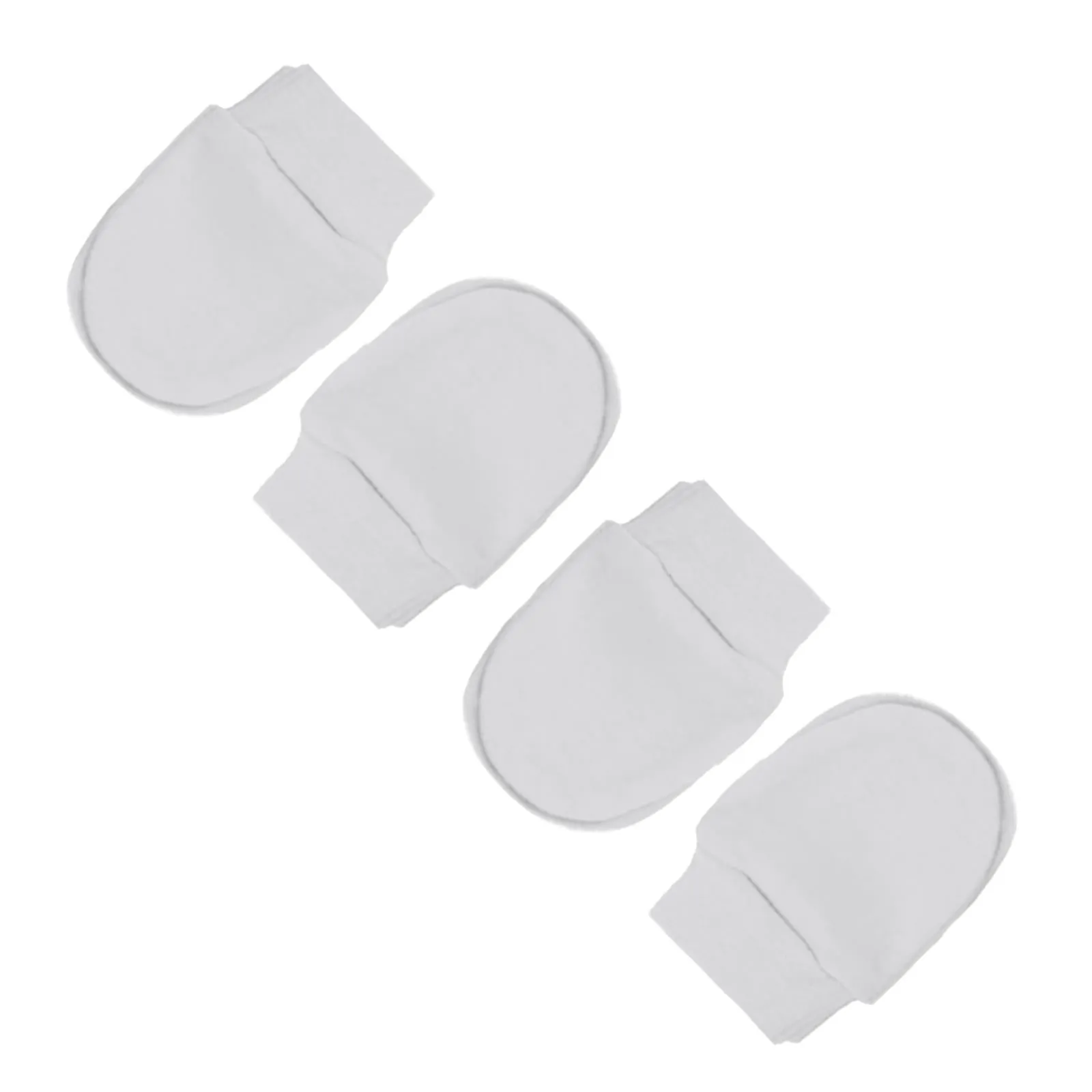 Newborn Baby Scratch Mitts - 4 Pairs