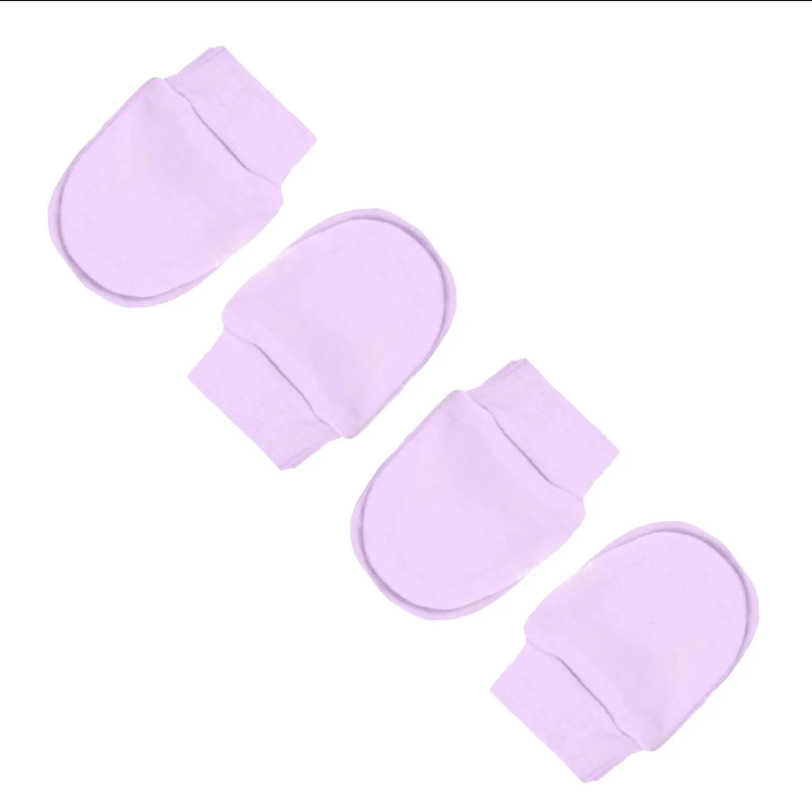 Newborn Baby Scratch Mitts - 4 Pairs