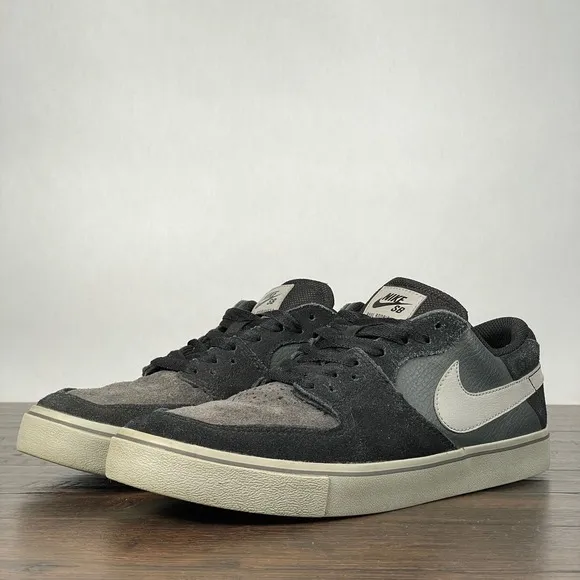 Nike SB Paul Rodriguez 7 VR Mens 10 Black|Grey Suede Leather Skate Sneakers