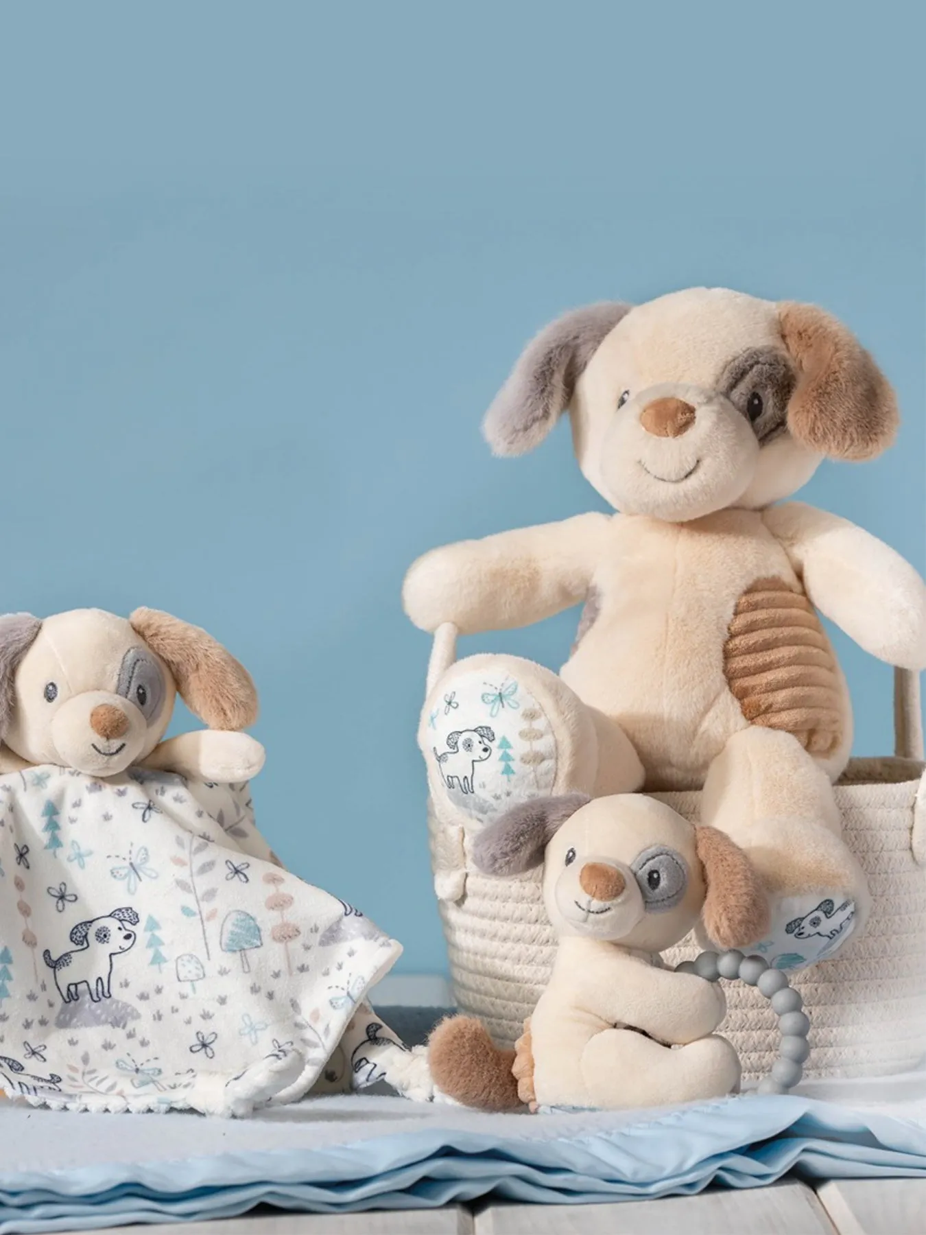 Patch Puppy Teething Rattle