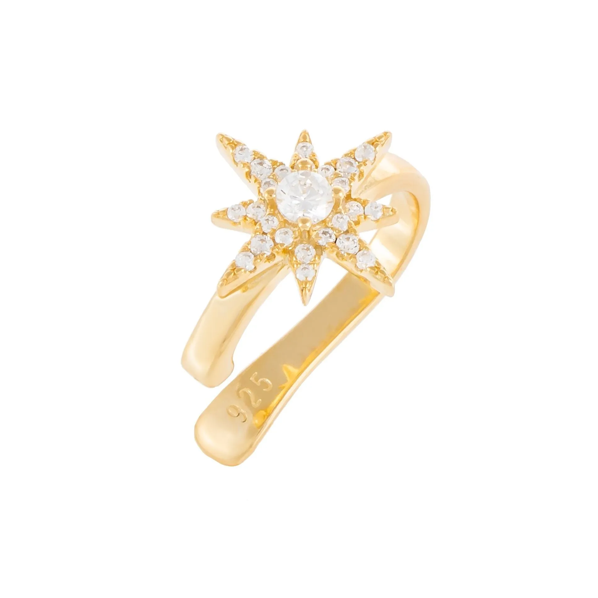 Pavé Starburst Ear Cuff