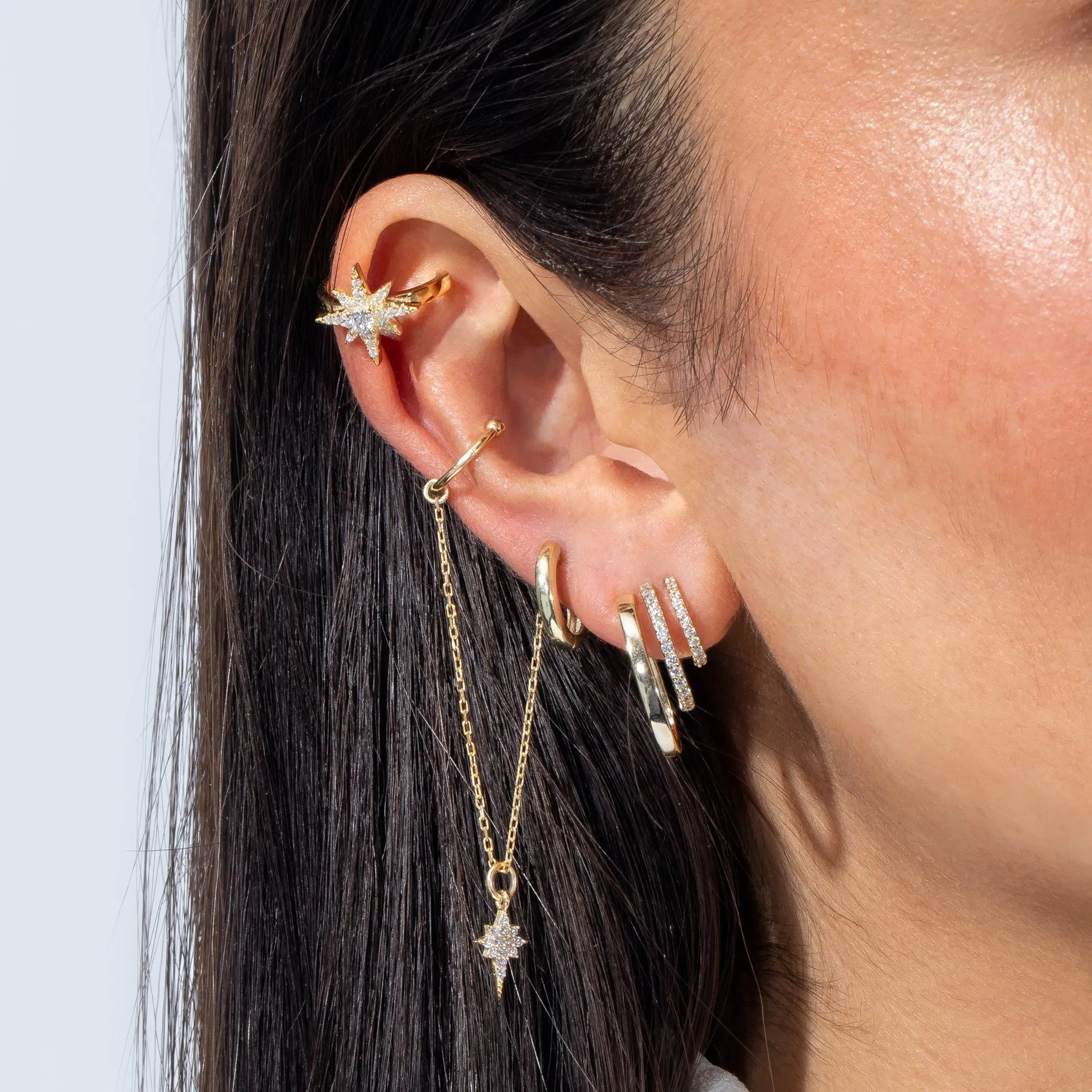 Pavé Starburst Ear Cuff