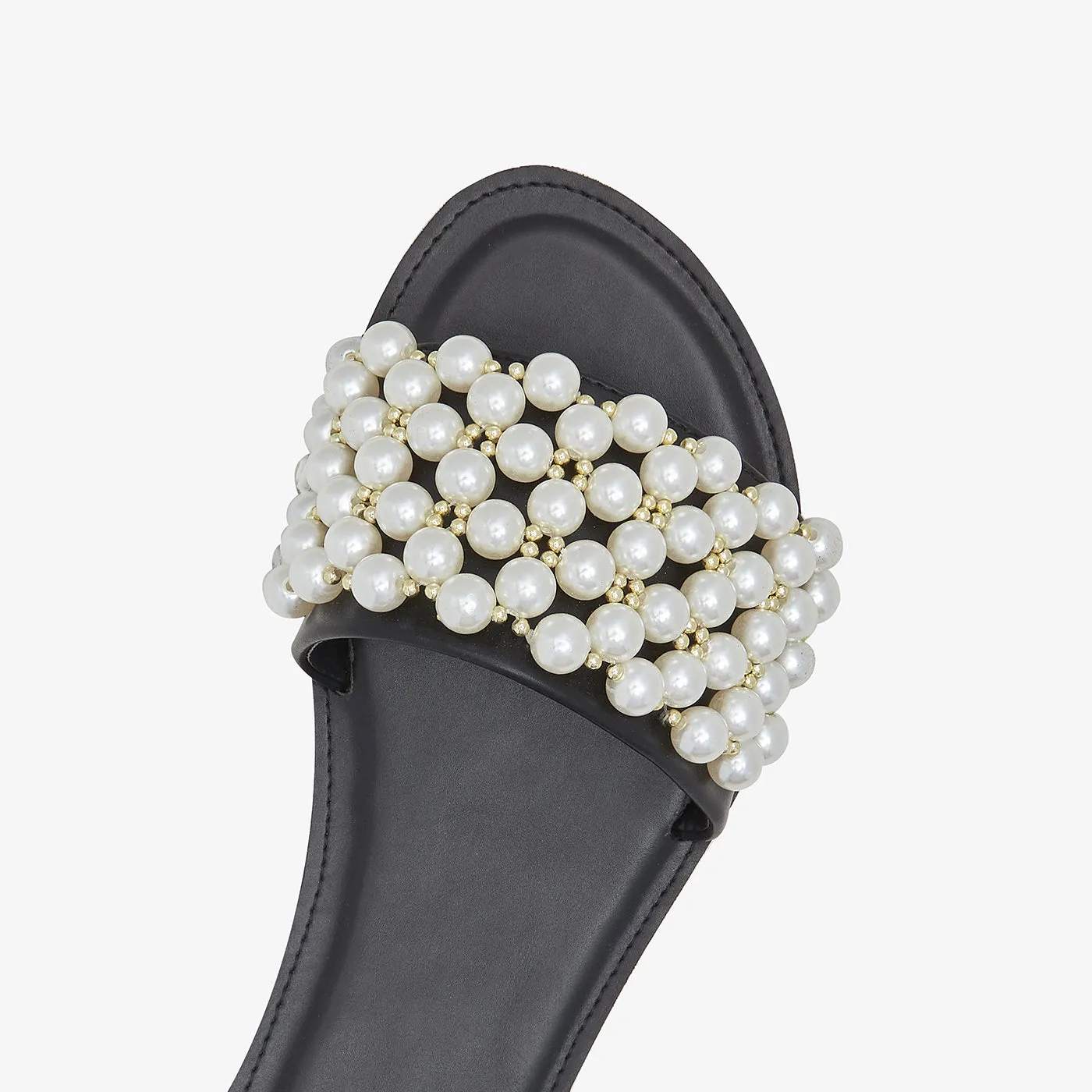 Pearl Embellished Chappal