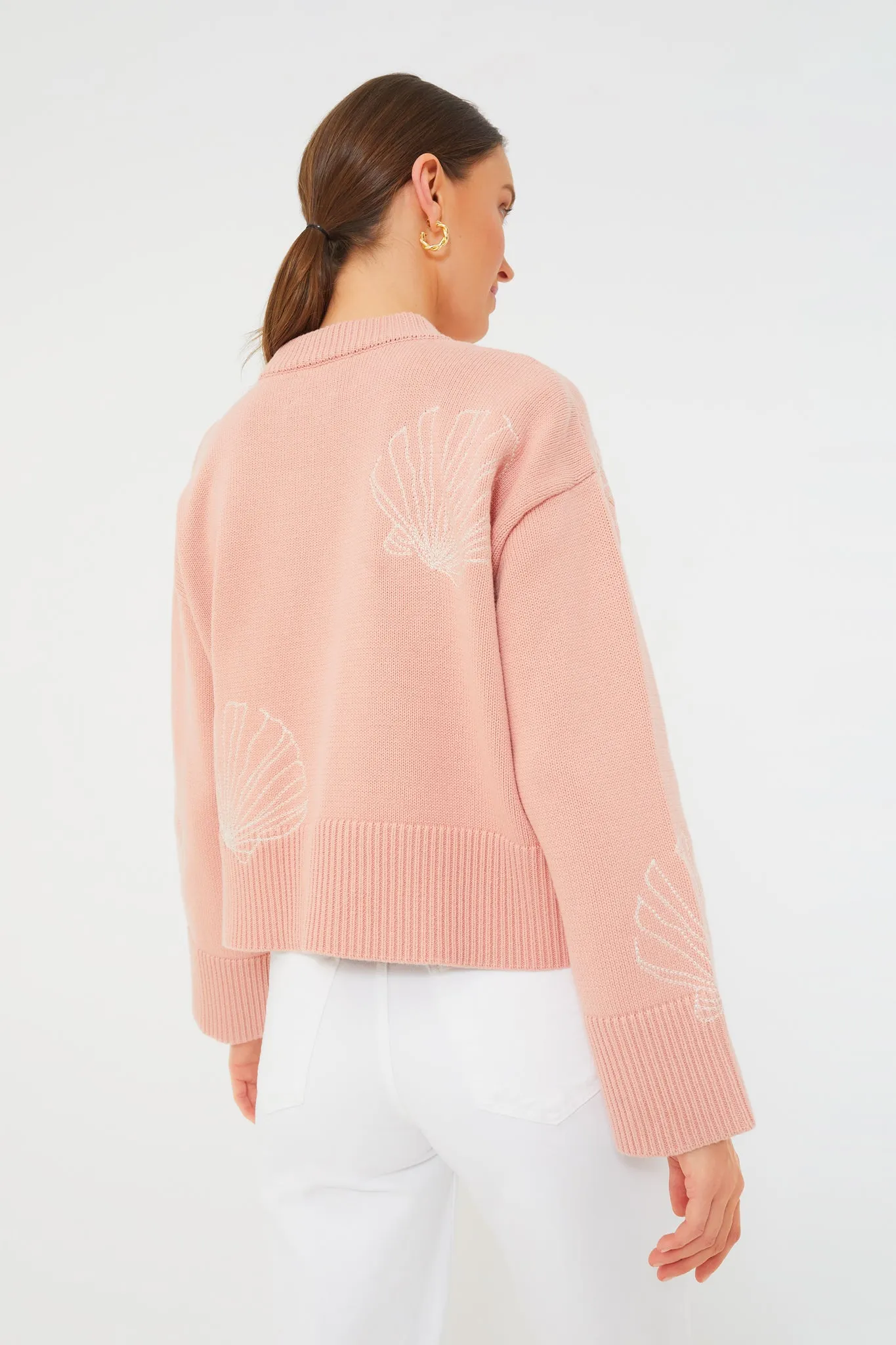 Pink Seashells Camille Sweater