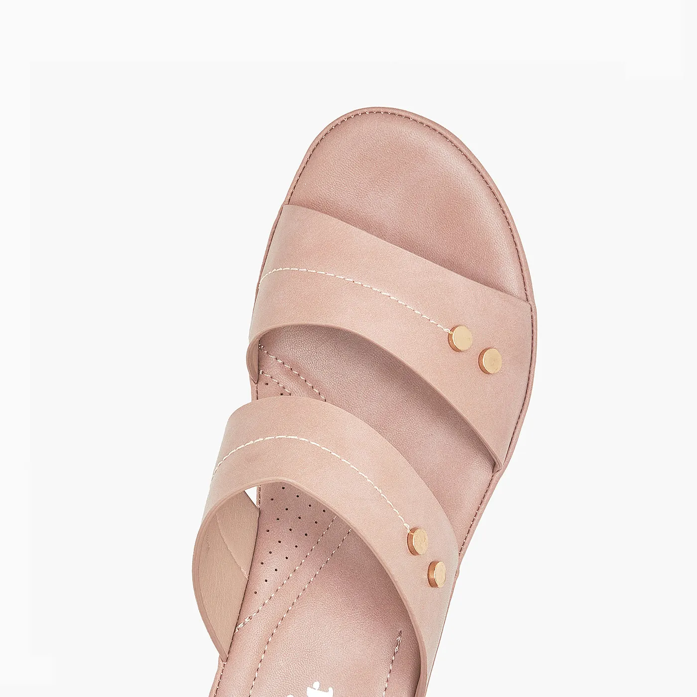 Platform Strappy Slippers
