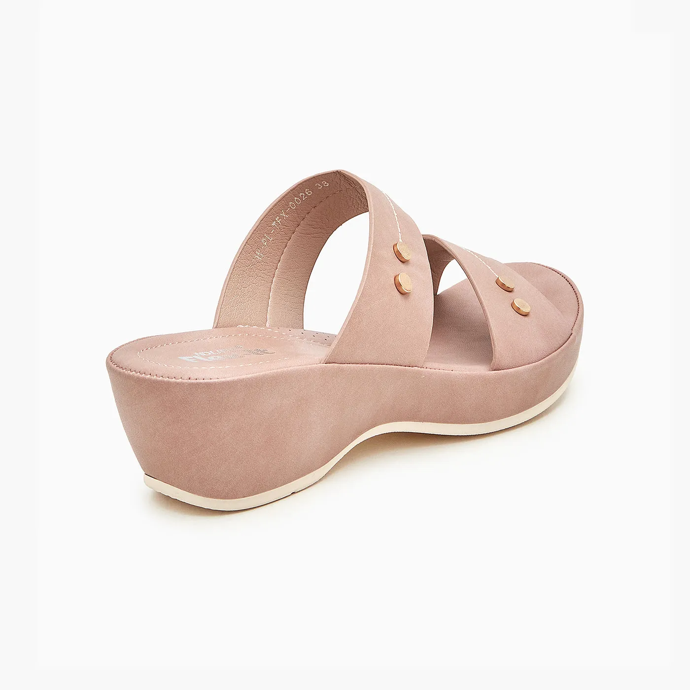 Platform Strappy Slippers