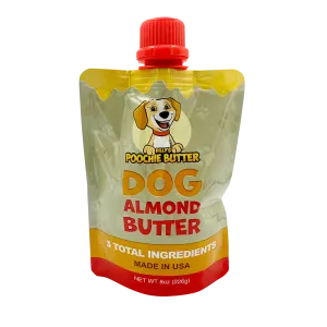 Poochie Butter - 8oz Dog Almond Butter Squeeze Pack