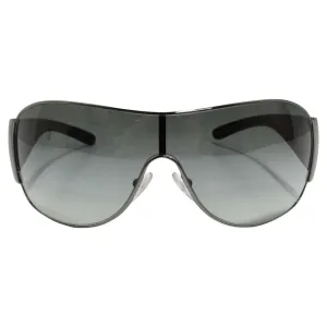 Prada 1990s Black Shield Sunglasses
