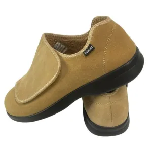 Propet Coleman Suede Leather Comfort Shoe 10.5 XX Camel Brown Hook Loop Mens