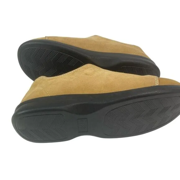 Propet Coleman Suede Leather Comfort Shoe 10.5 XX Camel Brown Hook Loop Mens