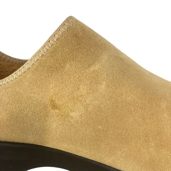 Propet Coleman Suede Leather Comfort Shoe 10.5 XX Camel Brown Hook Loop Mens