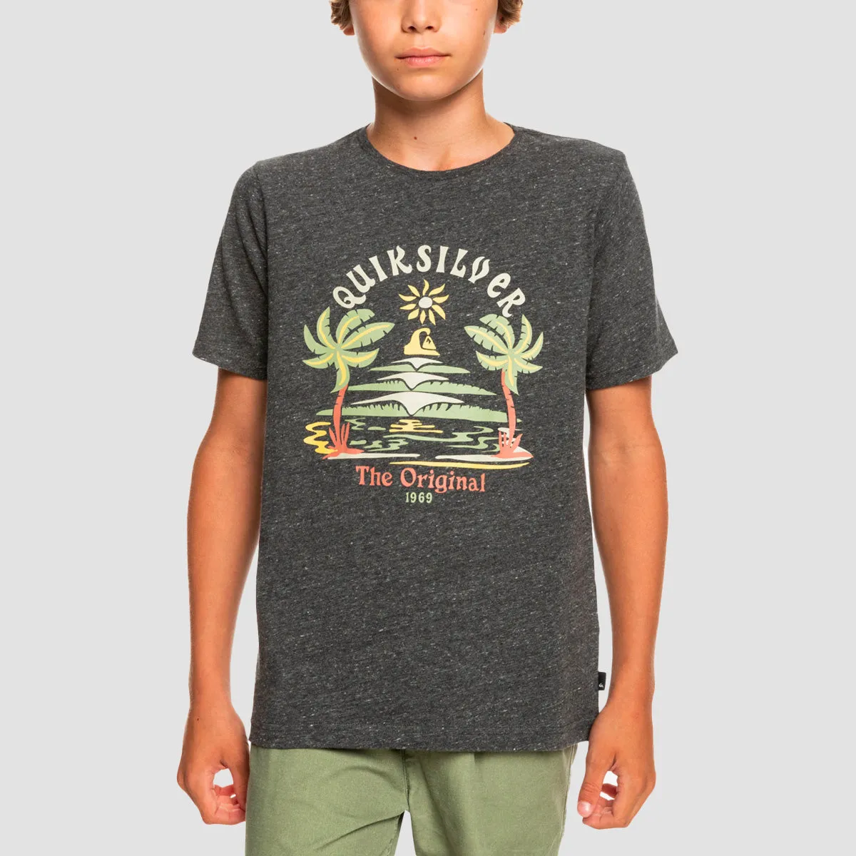 Quiksilver Strange Days T-Shirt Charcoal Heather - Kids