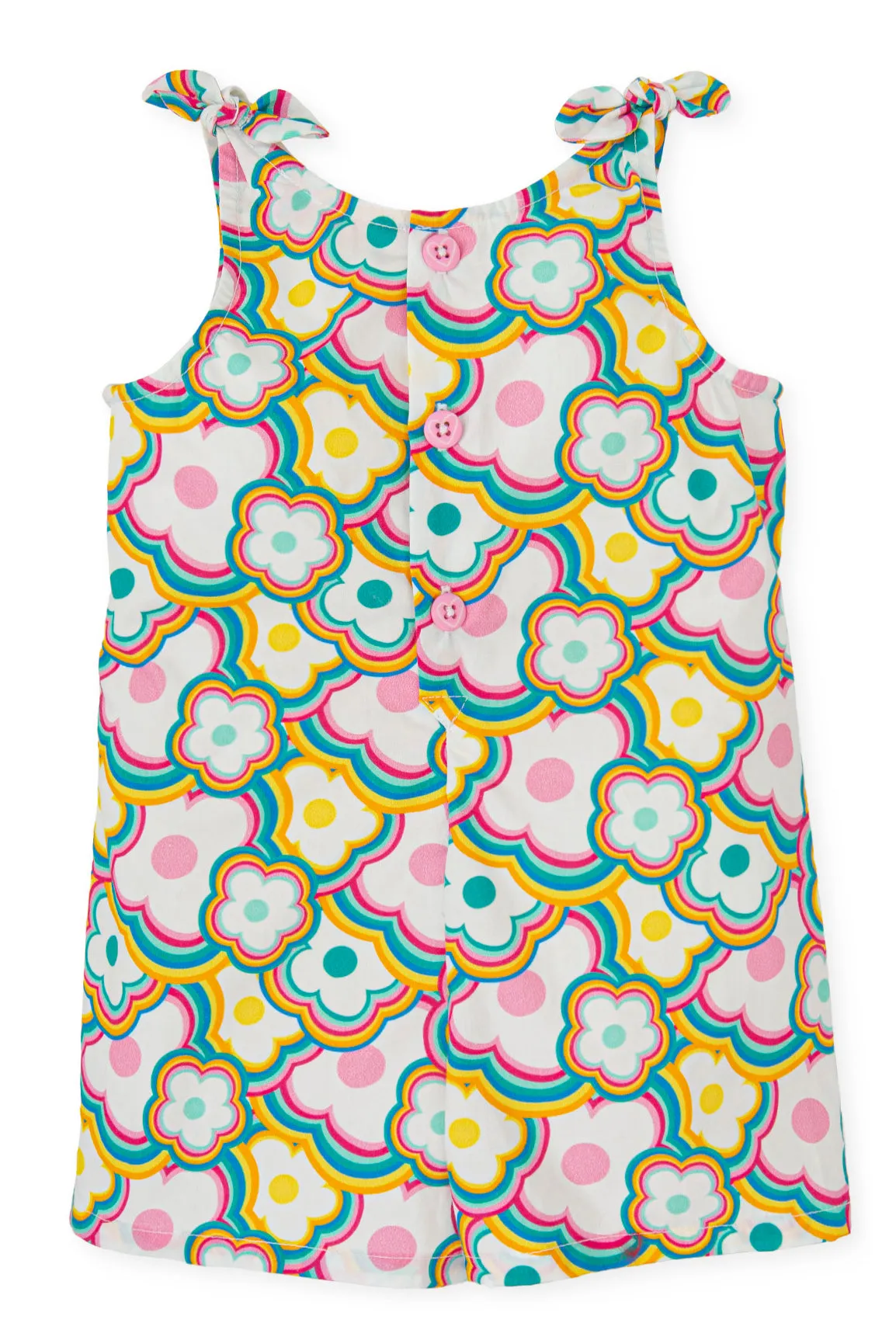 "Octavia" Multicoloured Retro Floral Playsuit