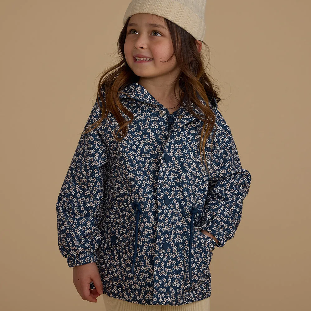 Raincoat | Blue Floral