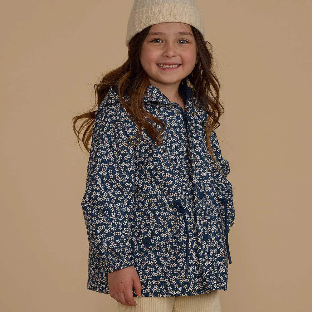 Raincoat | Blue Floral