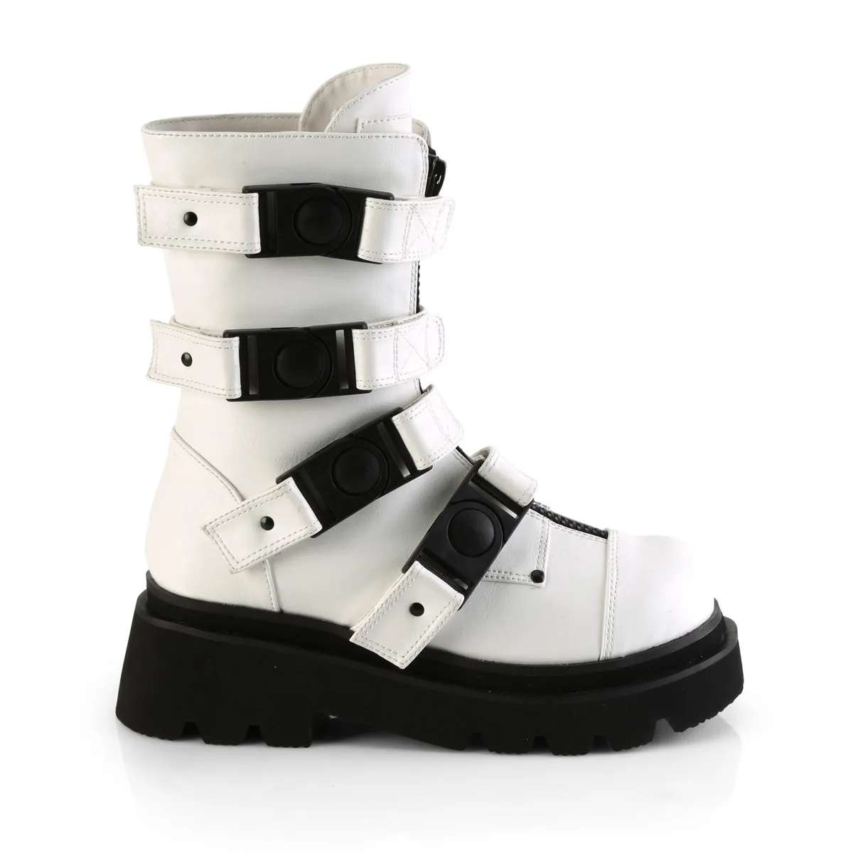 RENEGADE-55  White Vegan Leather